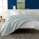 100% Cotton Waffle Weave Bed Blanket | Soft, Breathable, and Lightweight Blanket for All-Season (Full/Queen, ICY Blue)