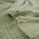 Luxury Flannel Fleece Super Soft Home Furnishing Throw Blanket with Stereoscopic Grid Design (Sage Green, 50"x70")