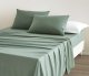Stone Washed Full Size Sheet Set - 4-Piece Extra Soft Breathable Wrinkle & Fade Resistant 14-Inches Deep Pocket Sheets & Pillowcases Set - Full, Sage Green