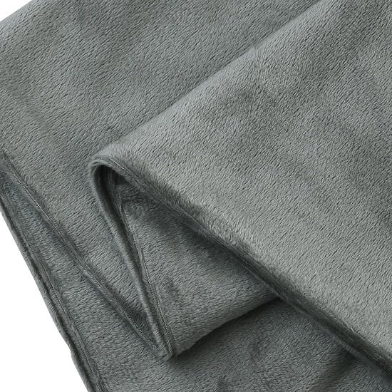 Velvet Pillowcases with Envelope Closure Set of 2 Soft and Durable (20"x30") Grey