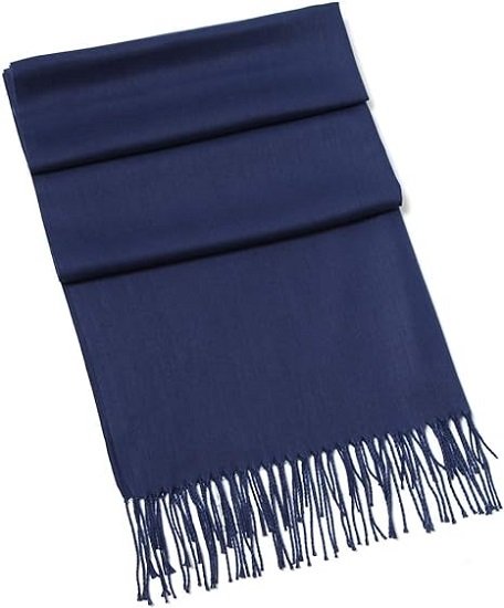 Cashmere shawl and large shawl scarf women's long fashion solid color shawl wrapped with tassels
