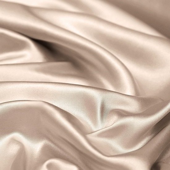 Satin Sheets Queen Silky Soft Satin Bed Sheets Amber Beige Satin Sheet Set, 1 Deep Pocket Fitted Sheet + 1 Flat Sheet + 2 Pillowcases